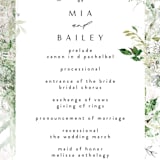 "Lush Greenery" - Wedding Programs in Fresh Green by Phrosné Barwood - Detail