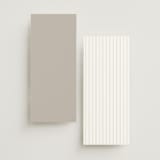 "Overlapping" - Wedding Programs in Cotton by Amy Kross - Back of Card Options