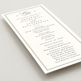 "Overlapping" - Wedding Programs in Noir by Amy Kross - Detail