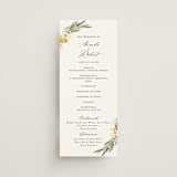 "Organic Florals" - Wedding Programs in Blush by Susan Moyal - Front