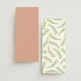 "Organic Florals" - Wedding Programs in Blush by Susan Moyal - Back of Card Options