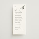 "Pressed Foliage" - Wedding Programs in Heather by Stacey Meacham - Front