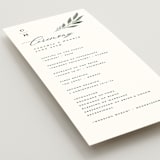 "Pressed Foliage" - Wedding Programs in Heather by Stacey Meacham - Detail
