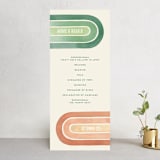"Double Rainbow" - Wedding Programs in Cactus by Pink House Press - Front