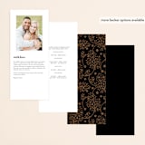 "Grand Natura" - Wedding Programs in Noir by GeekInk Design - Back of Card Options