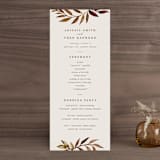 "botanical portrait" - Wedding Programs in Leather by Kate Ahn - Front