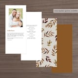 "botanical portrait" - Wedding Programs in Leather by Kate Ahn - Back of Card Options