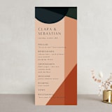 "Bold Geometric" - Wedding Programs in Terracotta by Morgan Kendall - Front
