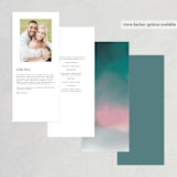 "Crazy in Love" - Wedding Programs in Mist by iamtanya - Back of Card Options