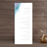 "apogean tide" - Wedding Programs in Lagoon by Jennifer Wick - Front