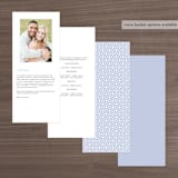"apogean tide" - Wedding Programs in Lagoon by Jennifer Wick - Back of Card Options