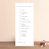 "Aligned" - Wedding Programs in Pearl by Michelle Taylor - Front