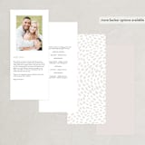 "dawning" - Wedding Programs in Sunrise by Jennifer Wick - Back of Card Options