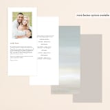 "Grounded in Love" - Wedding Programs in Porcelain by Nicole Walsh - Back of Card Options