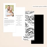 "our moment" - Wedding Programs in Tuxedo by Jill Means - Back of Card Options