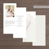 "cultured pearl" - Wedding Programs in Pearl by Erin Deegan - Back of Card Options
