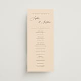 "un mariage photographique" - Wedding Programs in Mocha by Benita Crandall - Front