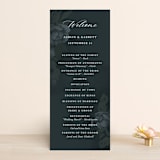 "Peaceful Garden" - Wedding Programs in Deep Sea by Jill Means - Front
