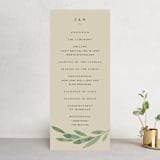"Modern Leaves" - Wedding Programs in Smoked by Shannon Chen of Four Wet Feet Studio - Front