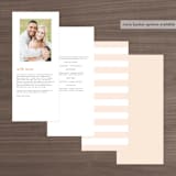 "Color Arch" - Wedding Programs in Aquatic by Baumbirdy - Back of Card Options