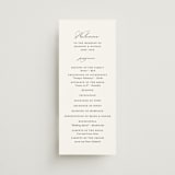"Organza" - Wedding Programs in Linen by Jill Means - Front
