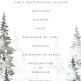 "Grand Escape" - Wedding Programs in Stone by Petra Kern - Detail