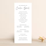 "In this together" - Wedding Programs in Black Tie by Lea Delaveris - Front
