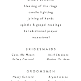 "In this together" - Wedding Programs in Black Tie by Lea Delaveris - Detail