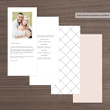 "AND" - Wedding Programs in Sunkissed by Jill Means - Back of Card Options