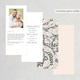 "EverAfter" - Wedding Programs in Petal by Rochelle Renee - Back of Card Options