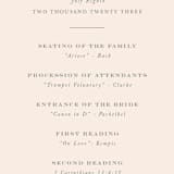 "EverAfter" - Wedding Programs in Petal by Rochelle Renee - Detail
