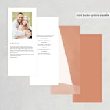 "Magazine Serif" - Wedding Programs in Sand Dunes by Elly - Back of Card Options