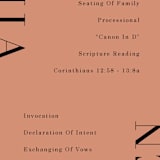 "Magazine Serif" - Wedding Programs in Sand Dunes by Elly - Detail