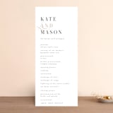 "Foundry" - Wedding Programs in Rose Quartz by Kristie Kern - Front