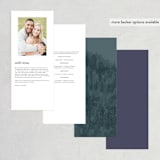 "High" - Wedding Programs in Agate by Yuliya Evseeva - Back of Card Options