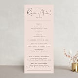 "Eternity Script" - Wedding Programs in Blush by Michelle Taylor - Front