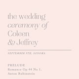 "legacy" - Wedding Programs in Pebble by Leia Matt - Detail