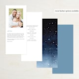 "Let it Snow" - Wedding Programs in Celestial by Anastasia Makarova - Back of Card Options