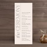 "Landscape" - Wedding Programs in Champagne by Kelly Schmidt - Front