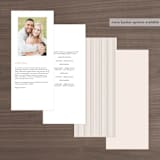 "Landscape" - Wedding Programs in Champagne by Kelly Schmidt - Back of Card Options