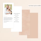 "Arches" - Wedding Programs in Terracotta by Kelly Schmidt - Back of Card Options