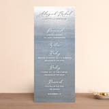"Romantic Watercolor" - Wedding Programs in Mist by Sparkvites - Front
