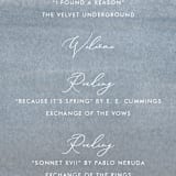 "Romantic Watercolor" - Wedding Programs in Mist by Sparkvites - Detail