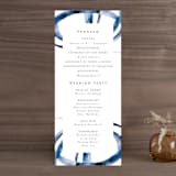 "Wedded Watercolor" - Wedding Programs in Ocean by Mary Gaspar - Front