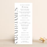 "Coupling" - Wedding Programs in Cloud by Lauren Chism - Front