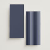 "Marked" - Wedding Programs in Navy by JoAnn Jinks - Back of Card Options