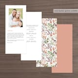 "Wesleyan Hill" - Wedding Programs in Wildflower by Jennifer Wick - Back of Card Options