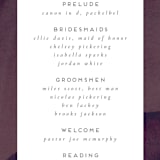 "Petalis" - Wedding Programs in Velvet by Christie Garcia - Detail