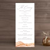 "Sandstone" - Wedding Programs in Topaz by Erin Deegan - Front
