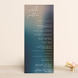 "Mystique" - Wedding Programs in Ocean by Lisa McLean - Front